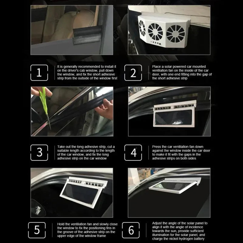 Eco Solar Car Cooler Fan