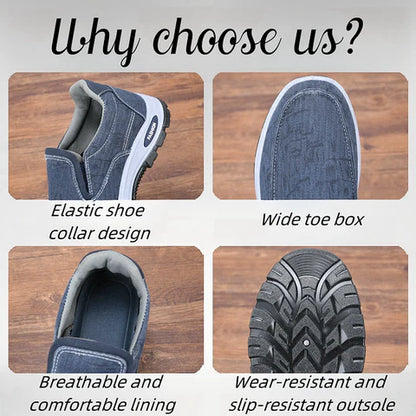HOT SALE 45% OFF! New Men's Orthopedic Slip-on Shoes, Comfort Walking Shoes